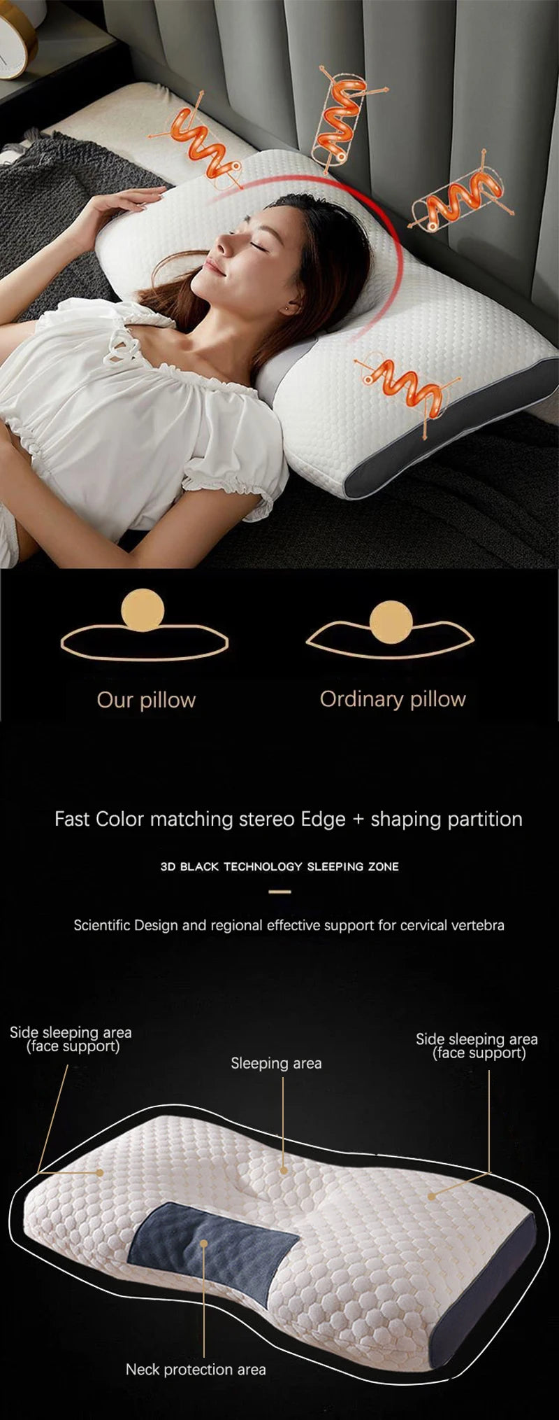 TruEase™ U-Shape Massage Pillow