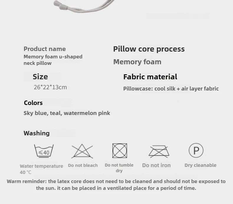 TravelMate™ U-Shaped Memory Pillow