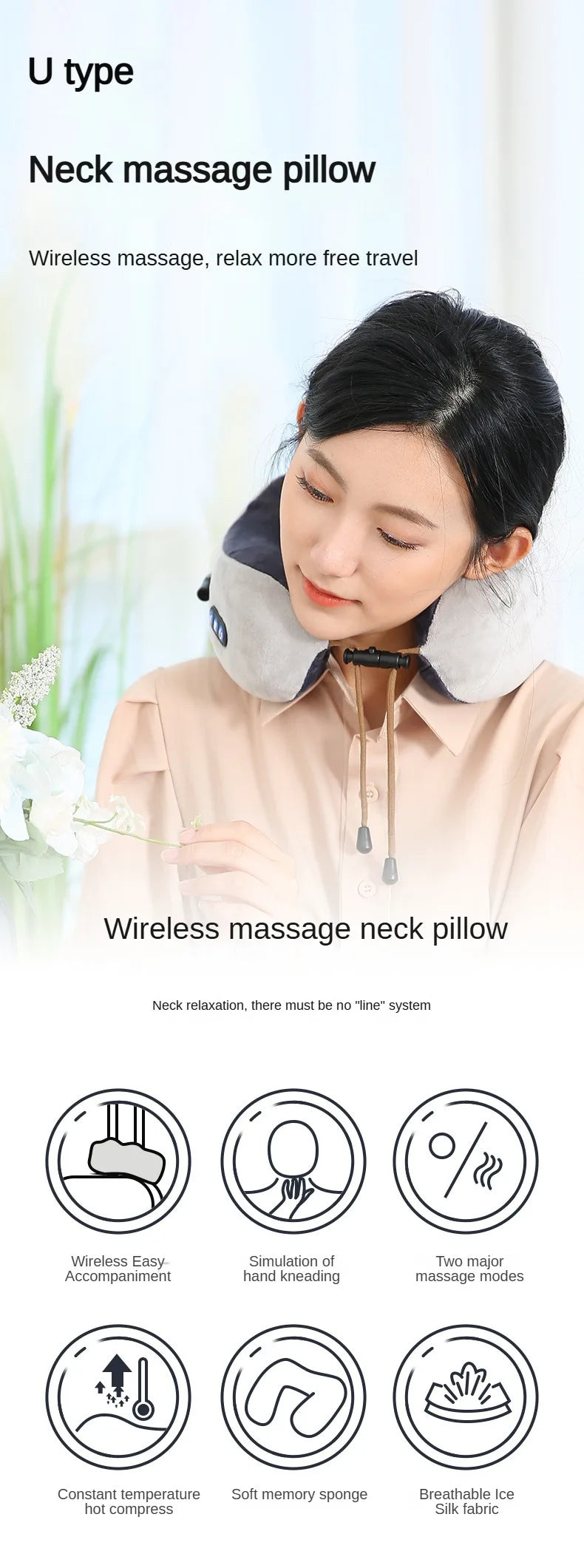 TheraNeck™ Rechargeable Massage Pillow